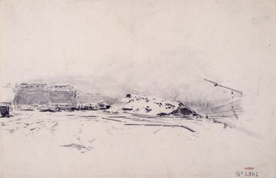 Utsikt over Barcelona havn av Santiago Rusiñol